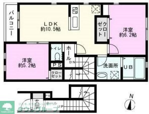 グロワール・ブランシュの物件間取画像